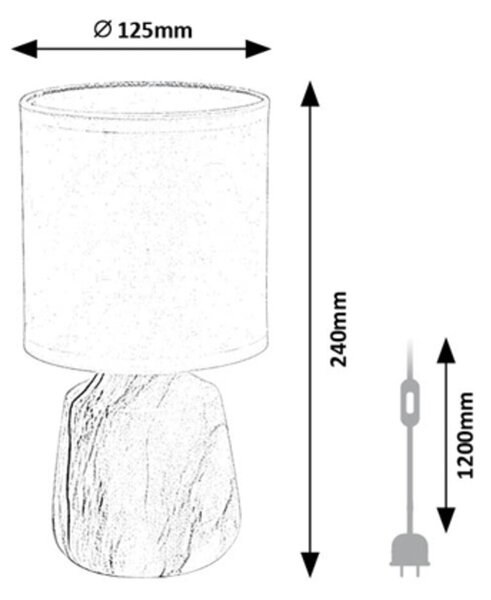 Rabalux NALISA stolná lampa 74067