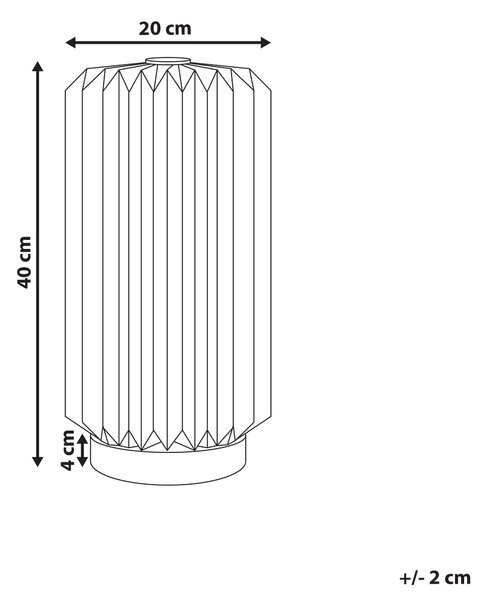 Stolná lampa béžová papier bavlna mangové drevo moderný minimalistický štýl obývacia izba spálňa
