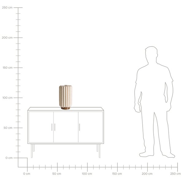Stolná lampa béžová papier bavlna mangové drevo moderný minimalistický štýl obývacia izba spálňa