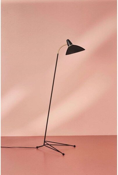 Stojacie Lampa Warm Nordic, Lightsome, Čierna, Obývacia izba, Kov, Škandinávsky