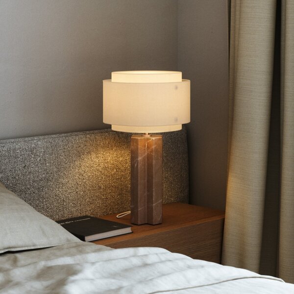 Stolové Lampa DFTP by Nordlux, Takai, Béžová, Spálňa, Kameň, Dizajnový
