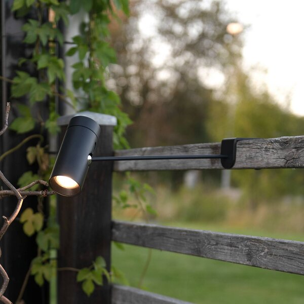 Stolová LED lampa Multi, čierna, výška 30 cm, IP54, Čierna, Obývacia izba / jedáleň, Hliník, Moderný