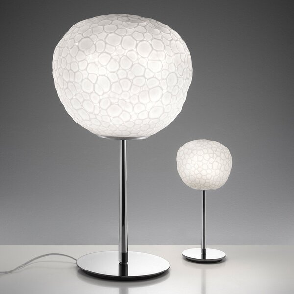 Stolové Lampa Artemide, Meteorite, Biela, Obývacia izba, Sklo, Dizajnový