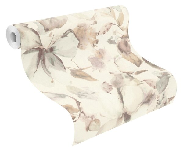 RASCH | Vliesová tapeta na stenu Florentine 481235 | 0,53 x 10,05 m | biela, ružová, hnedá