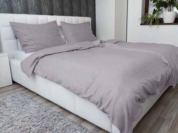 Biante Ľanové posteľné obliečky LEN-002 Prírodná sivá 140x200 cm