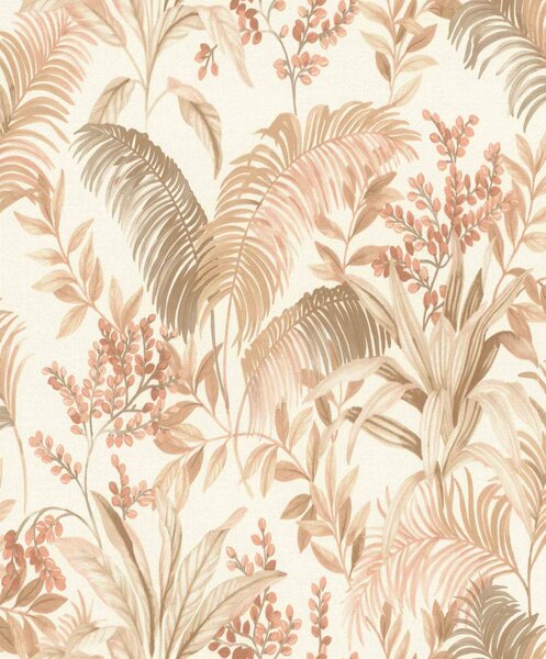 RASCH | Vliesová tapeta na stenu Florentine 481921 | 0,53 x 10,05 m | biela, hnedá, béžová