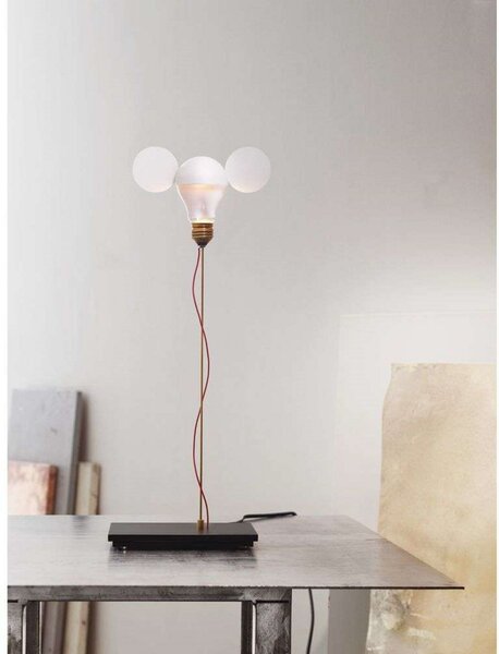 Stolové Lampa Ingo Maurer, stmievateľné, Biela, Obývacia izba, Kov