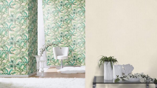 RASCH | Vliesová tapeta na stenu Florentine 484533 | 0,53 x 10,05 m | krémová