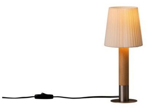 Stolové Lampa Santa & Cole, stmievateľné, Béžová, Obývacia izba, Drevo