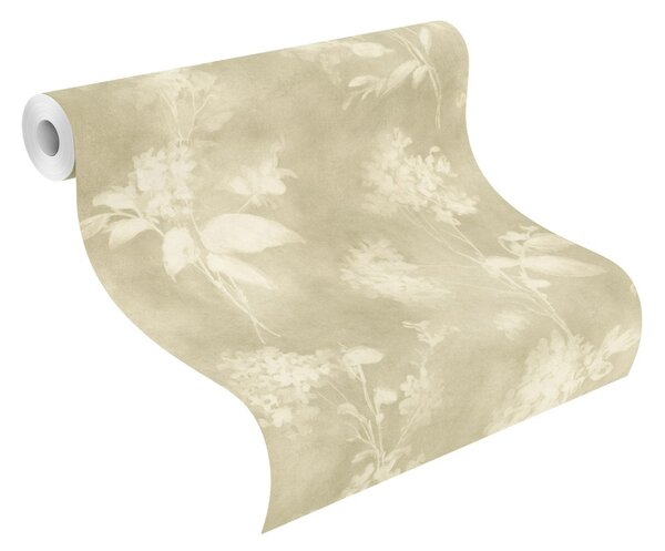 RASCH | Vliesová tapeta na stenu Florentine 481402 | 0,53 x 10,05 m | zelená, béžová