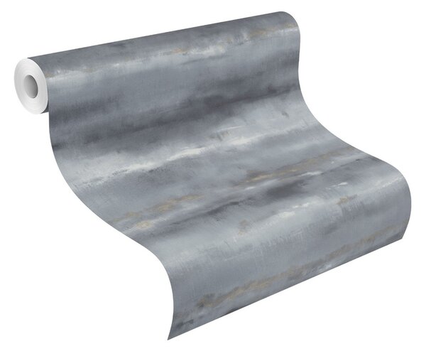 RASCH | Vliesová tapeta na stenu Florentine 481662 | 0,53 x 10,05 m | čierna, šedá, zlatá