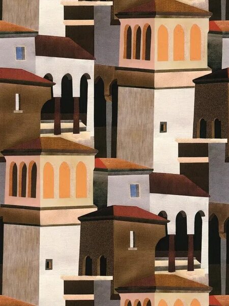 A.S. Création | Vliesová tapeta na stenu PintWalls 3 79187-1 | 0,53 x 10,05 m | krémová, béžová, hnedá, oranžová, čierna, červená