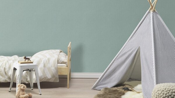 RASCH | Vliesová tapeta na stenu Florentine 484595 | 0,53 x 10,05 m | tyrkysová