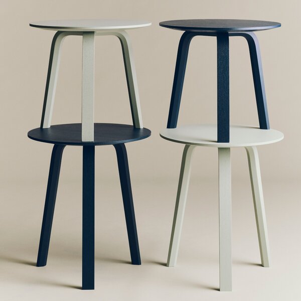 Odkladací stolík Bella Ø45 x 39, Blue Charcoal – HAY