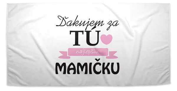 Sablio Uterák Ďakujem za tú najlepšiu mamičku - 30x50 cm