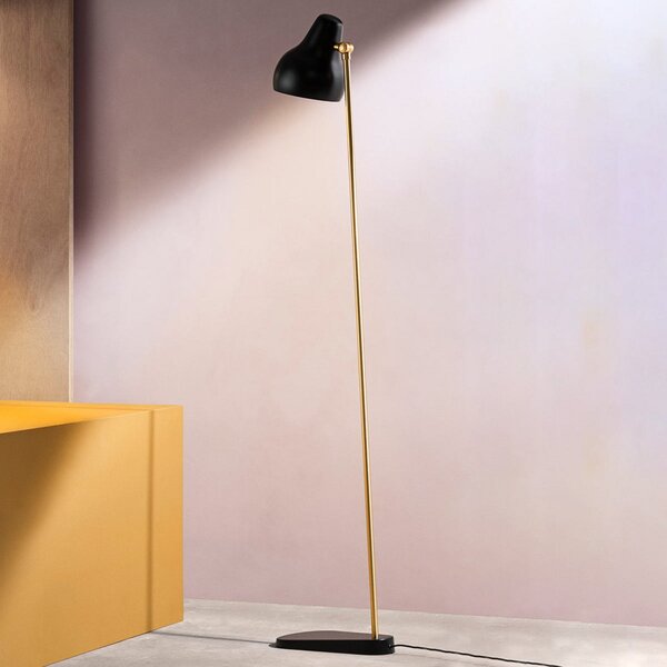 Stojacie Lampa Louis Poulsen, VL38, stmievateľné, Čierna, Obývacia izba, Kov, Dizajnový