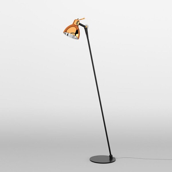 Stojacie Lampa Rotaliana, Luxy F0 Glam, Čierna, Obývacia izba, Kov, Dizajnový