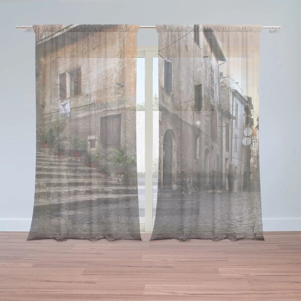 Sablio Záclony Starý dom 2: 2ks 150x250cm