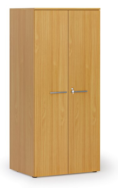 Kancelárska policová skriňa PRIMO WOOD s dverami, 1781 x 800 x 600 mm, buk