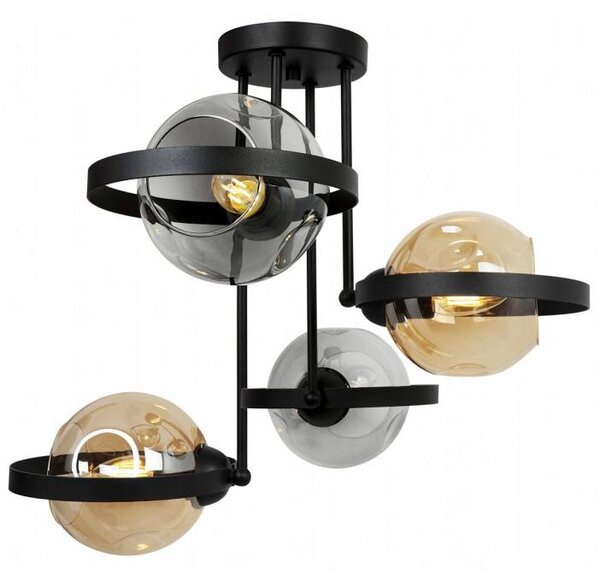 Light Home Krásna kovová lampa s pestrofarebnými odtieňmi
