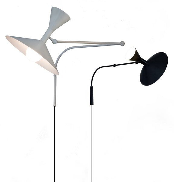 Nástenné Svietidlo Nemo Lighting, Lampe de Marseille, Čierna, Obývacia izba, Kov