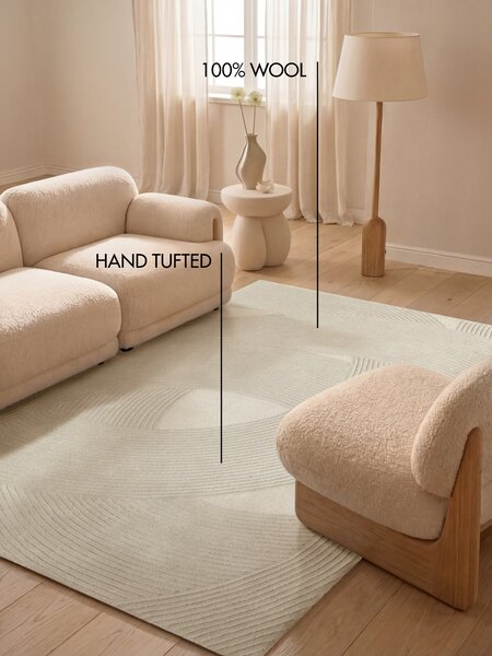 Ted Baker , Kusový koberec Kensington 106399 Creme, 120x170, biela, kancelária