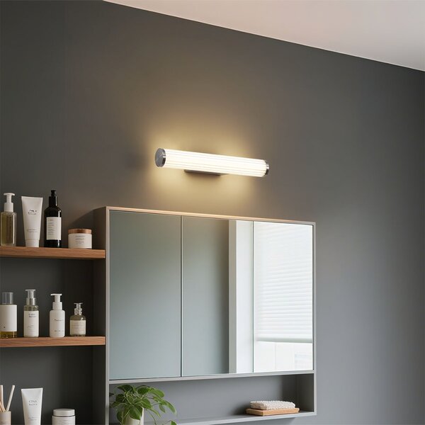 Retro nástenné svietidlo Gunmetal 40,4 cm vrátane LED IP44 - Coco