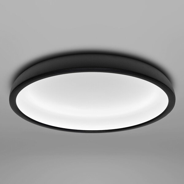 Stropné Lampa Stilnovo, Reflexio, stmievateľné, Čierna, Chodba, Kov, Moderný