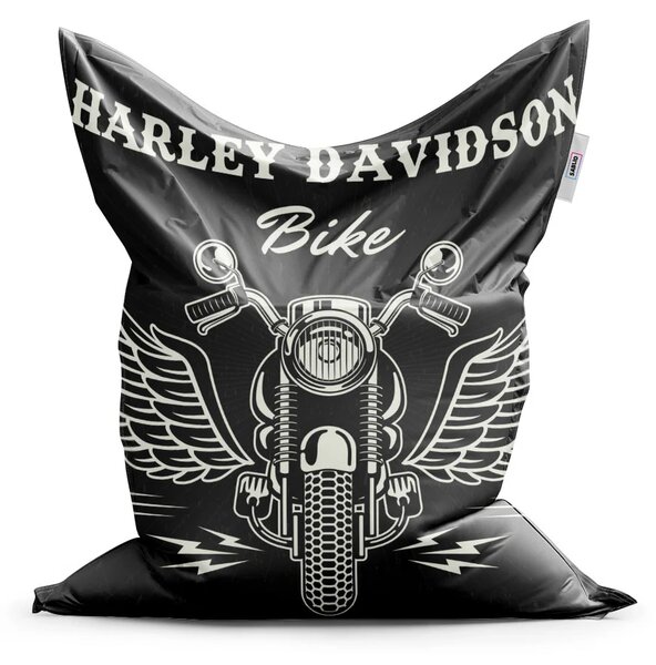 Sablio Sedací vak Harley-Davidson S krídlami - 150x100 cm