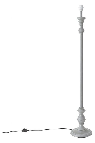 Klasická stojaca lampa sivá bez tienidla - Classico