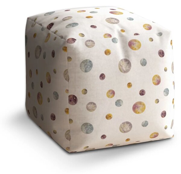 Sablio Taburet Cube Galaktické bubliny - 40x40x40 cm
