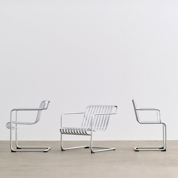 Záhradné kreslo Palissade Cantilever Lounge, Galvanised – HAY