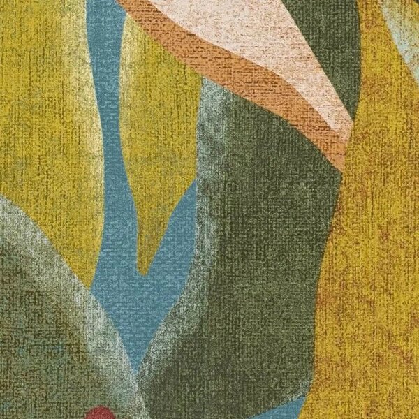 A.S. Création | Vliesová tapeta na stenu PintWalls 3 79186-3 | 0,53 x 10,05 m | modrá, vínová, krémová, žltá