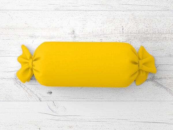 Biante Vankúš valec bonbon Rongo RG-029 Sýto žltý 15x40 cm