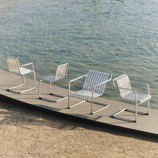 Záhradné kreslo Palissade Cantilever Lounge, Galvanised – HAY