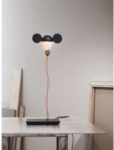 Stolové Lampa Ingo Maurer, stmievateľné, Čierna, Obývacia izba, Kov