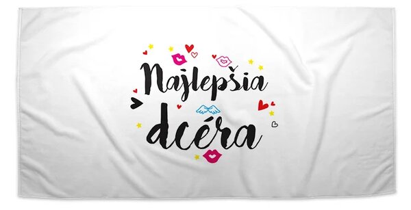 Sablio Uterák Najlepšia dcéra - 30x50 cm