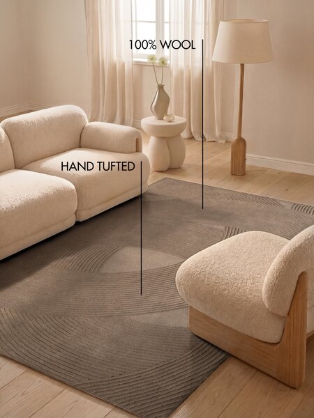 Ted Baker , Kusový koberec Kensington 106401 Braun, 120x170, hnedá, kancelária
