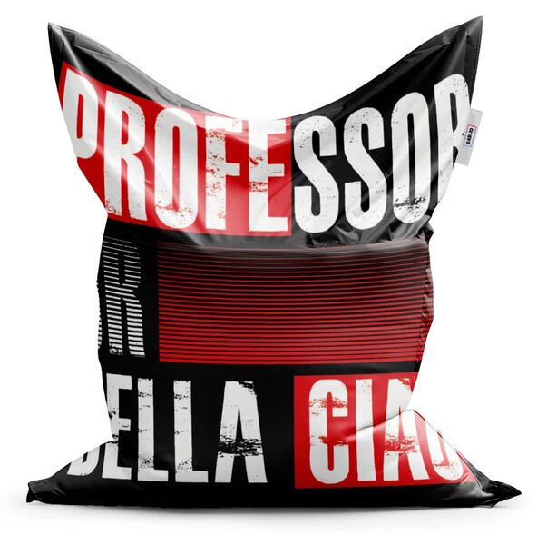 Sablio Sedací vak La Casa de Papel Professor or Bella Ciao motív 3 - 150x100 cm