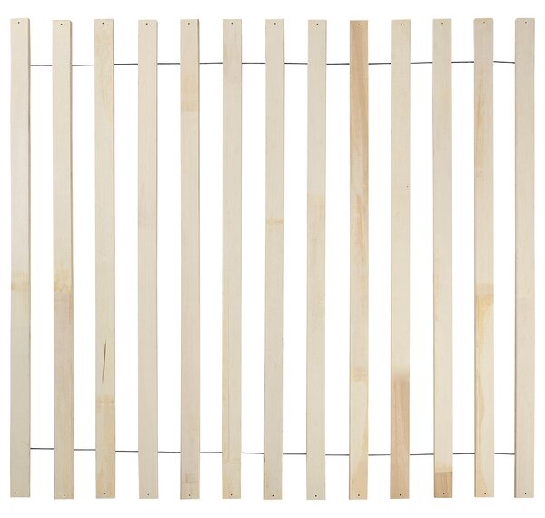 Posteľ svetlé drevo 160 x 200 cm čelo s viedenským výpletom lamelový rošt minimalistický rustikálny štýl