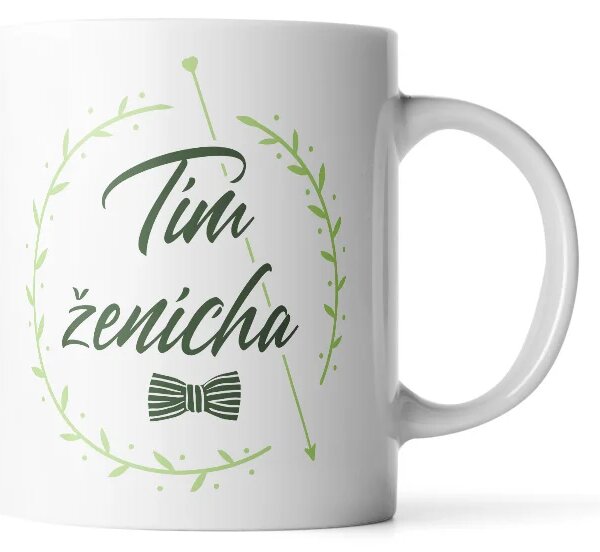 Sablio Hrnček Tím ženícha motýlik - 330 ml - standard