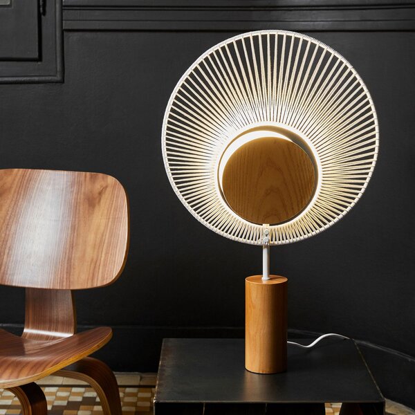 Stolové Lampa Forestier, Oyster, Biela, Obývacia izba, Kov, Dizajnový