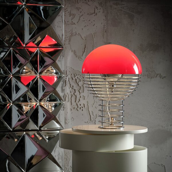 Stolové Lampa Verpan, Wire Small, Metalická, Obývacia izba, Kov, Dizajnový