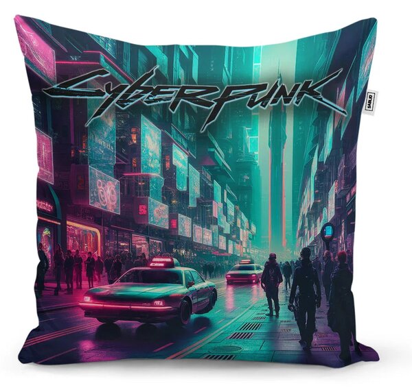 Sablio Vankúš Cyberpunk 2077 Mesto - 40x40 cm