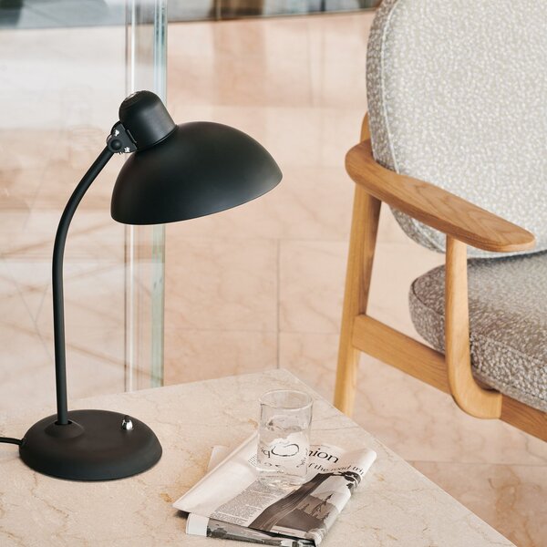 Stolové Lampa FRITZ HANSEN, Kaiser Idell 6556-T, Čierna, Obývacia izba, Kov, Dizajnový