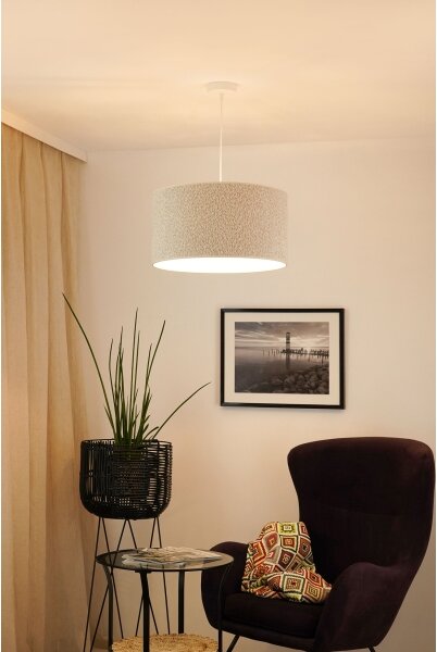 Brilagi - Luster na lanku BOUCLE ROLLER 1xE27/15W/230V pr. 45 cm krémová