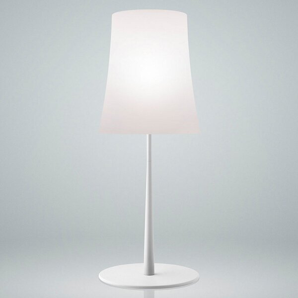 Stolové Lampa Foscarini, Birdie Easy Grande, Biela, Obývacia izba, Kov, Dizajnový