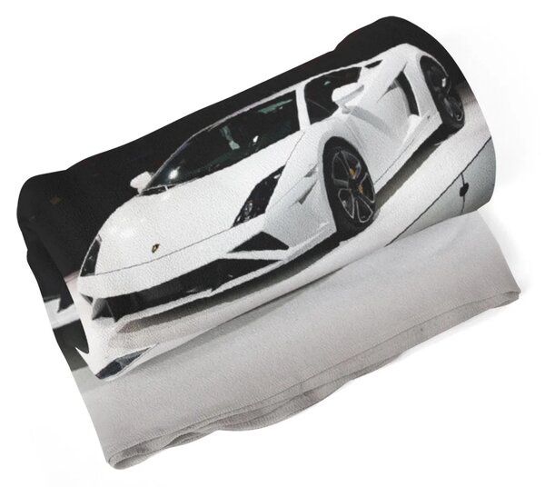 Sablio Deka Biele Lamborghini 2 - 150x120 cm