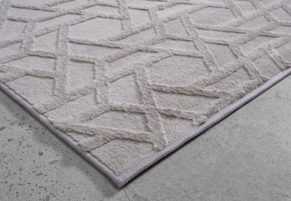 Koberec JACQUARD strieborný