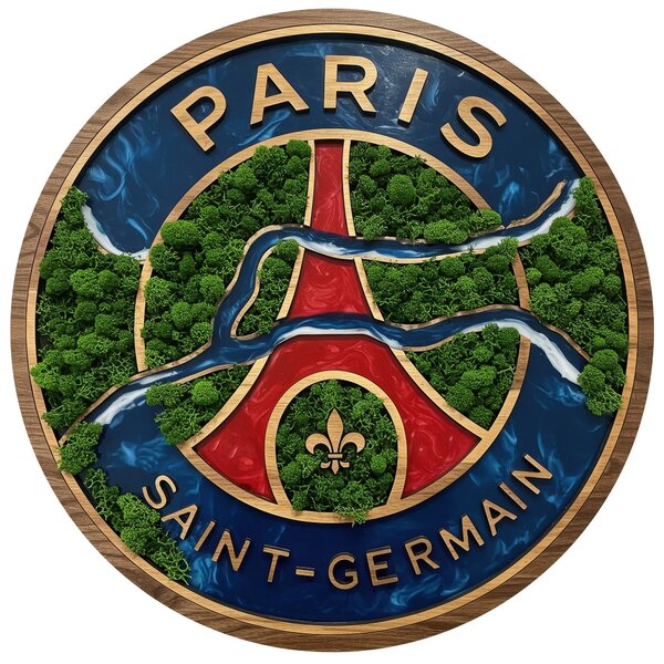 Machový drevený obraz - PSG